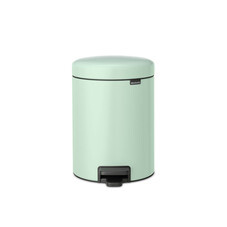 Ведро для мусора Brabantia NewIcon с крышкой 5 л металл мятно-голубое с педалью