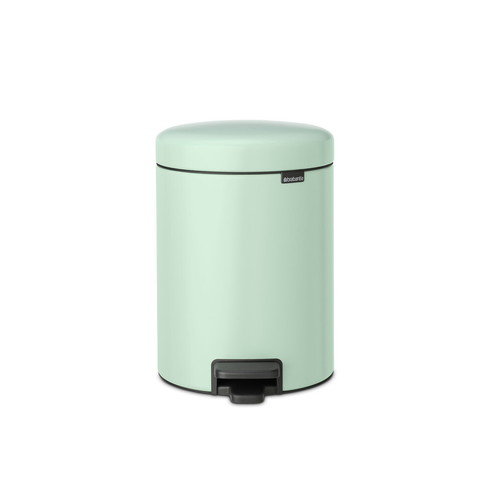 Изображение товара Ведро для мусора Brabantia NewIcon с крышкой 5 л металл мятно-голубое с педалью