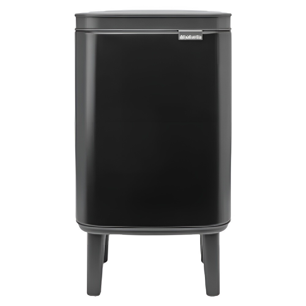 Изображение товара Ведро для мусора Brabantia Bo Hi 4 л с крышкой из металла черное матовое