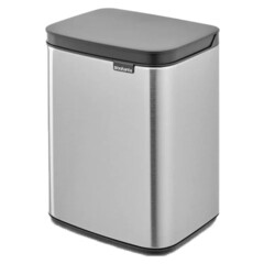 Ведро для мусора Brabantia Bo с крышкой 4 л металл стальное матовое