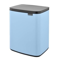 Изображение товара Ведро для мусора Brabantia Bo с крышкой 7 л металл нежно-голубое