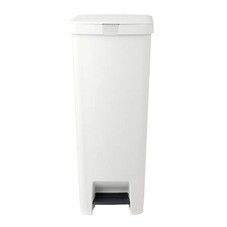 Ведро для мусора Brabantia StepUp с крышкой 40 л пластик светло-серое с педалью