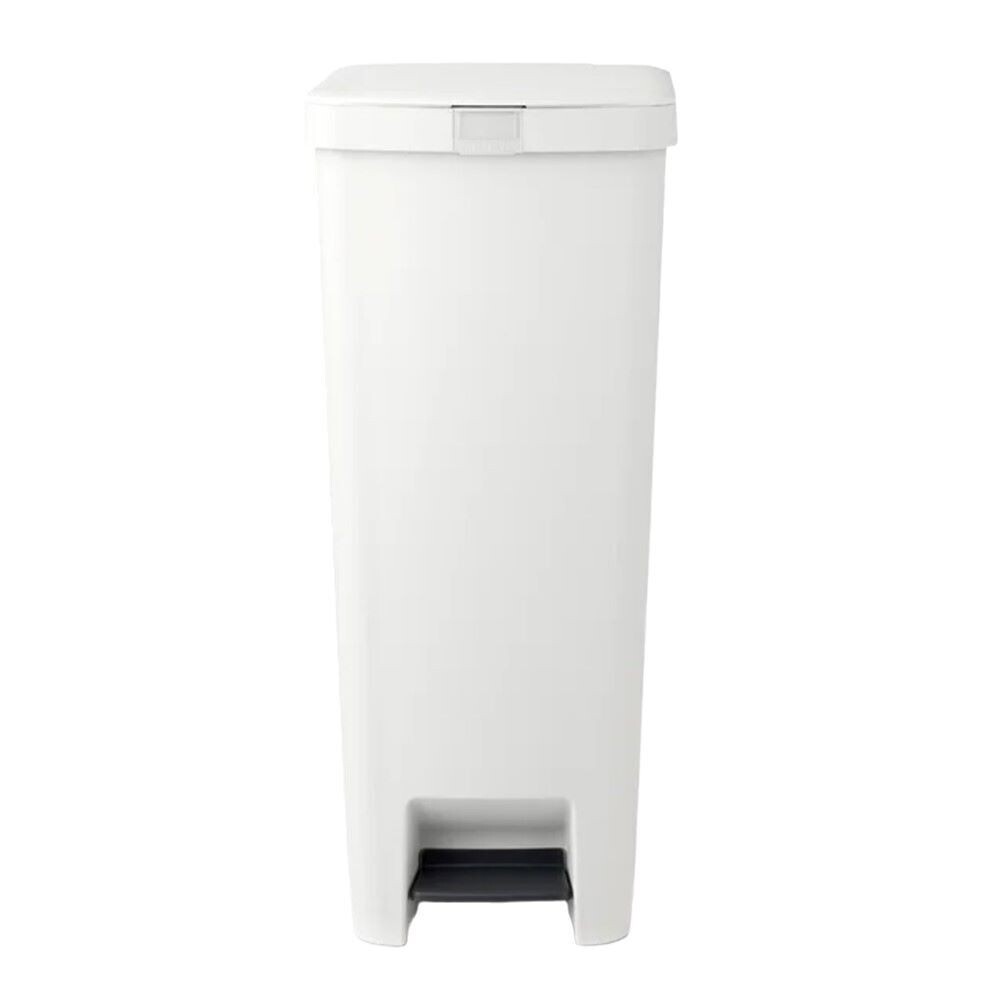 

Ведро для мусора Brabantia StepUp с крышкой 40 л пластик светло-серое с педалью, Серый