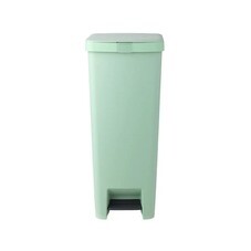 Ведро для мусора Brabantia StepUp с крышкой 40 л пластик мятно-голубое с педалью