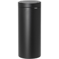 Изображение товара Ведро для мусора Brabantia Touch Bin New с крышкой 30 л металл черное с эффектом минерального напыления