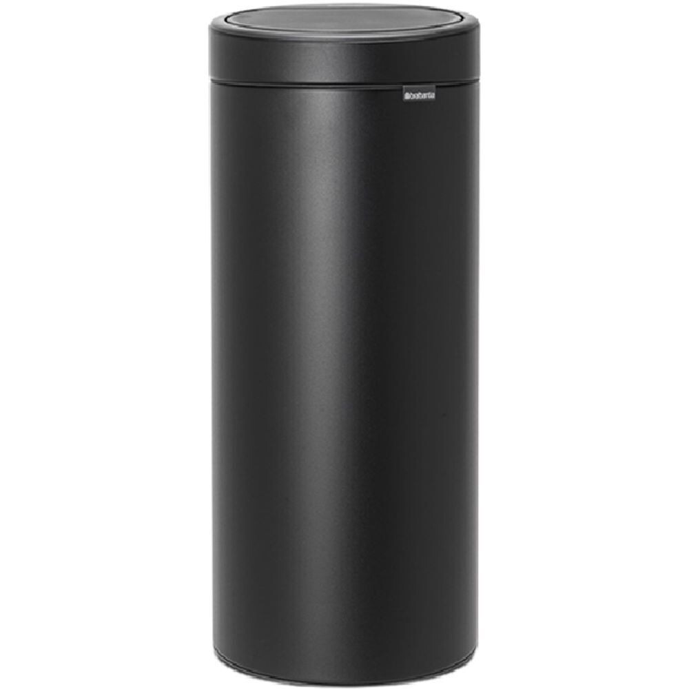 

Ведро для мусора Brabantia Touch Bin New с крышкой 30 л металл, Черный