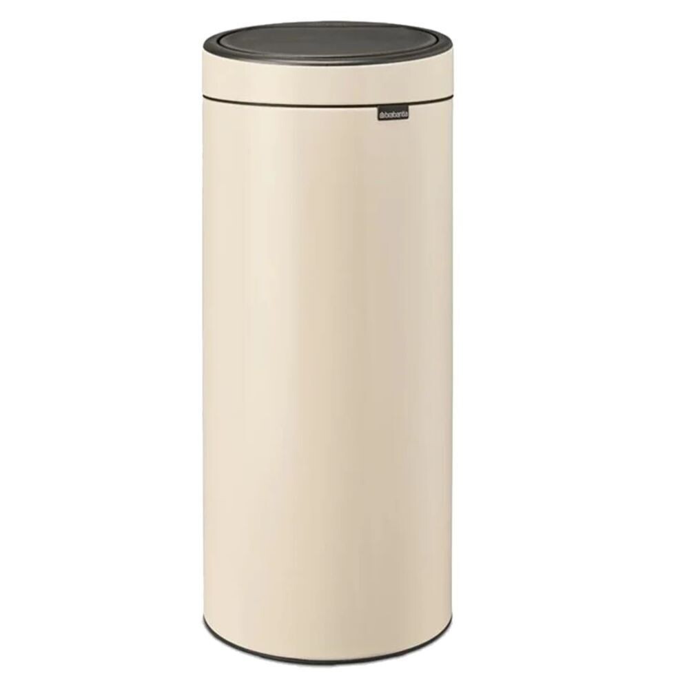 Изображение товара Ведро для мусора Brabantia Touch Bin New 30 л с крышкой металлическое бежевое