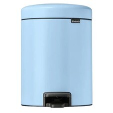 Ведро для мусора Brabantia NewIcon с крышкой 3 л металл нежно-голубое с педалью