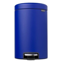 Ведро для мусора Brabantia NewIcon с крышкой 12 л металл синее индиго с педалью