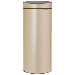 Изображение товара Ведро для мусора Brabantia Touch Bin New с крышкой 30 л металл шампань