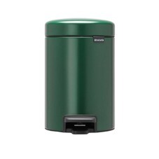 Ведро для мусора Brabantia NewIcon с крышкой 3 л металл зеленая сосна с педалью