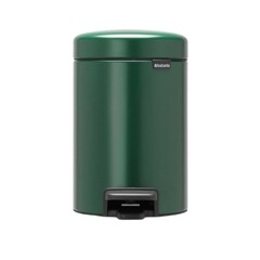 Изображение товара Ведро для мусора Brabantia NewIcon с крышкой 3 л металл зеленая сосна с педалью