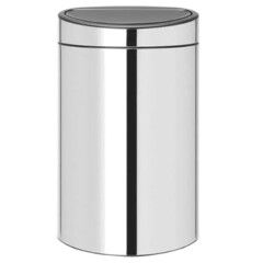 Изображение товара Ведро для мусора Brabantia Touch Bin New с крышкой 40 л металл стальное полированное
