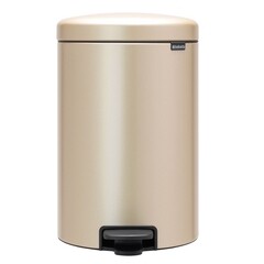 Изображение товара Ведро для мусора Brabantia NewIcon с крышкой 20 л металл шампань с педалью