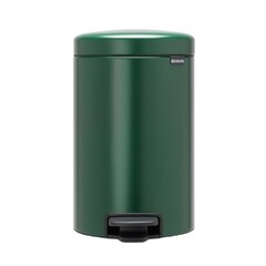 Изображение товара Ведро для мусора Brabantia NewIcon с крышкой 12 л металл зеленая сосна с педалью