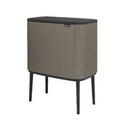 Ведро для мусора Brabantia Bo Touch Bin с крышкой 36 л металл платиновое