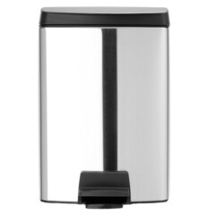 Изображение товара Ведро для мусора Brabantia с крышкой 10 л металл стальное матовое с педалью