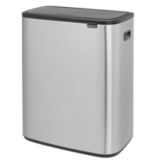 Ведро для мусора Brabantia Bo Touch Bin с крышкой 60 л металл стальное матовое