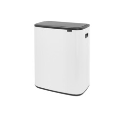 Ведро для мусора Brabantia Bo Touch Bin с крышкой двухсекционное 30/30 л металл белое