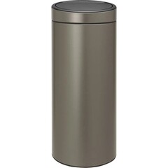 Изображение товара Ведро для мусора Brabantia Touch Bin New с крышкой 30 л металл платиновое