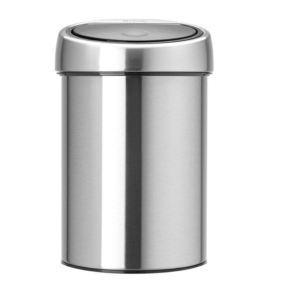 

Ведро для мусора Brabantia Touch Bin с крышкой 3 л металл стальное матовое, Серебро