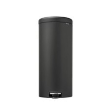 Ведро для мусора Brabantia NewIcon с крышкой 30 л металл графитовое с напылением с педалью