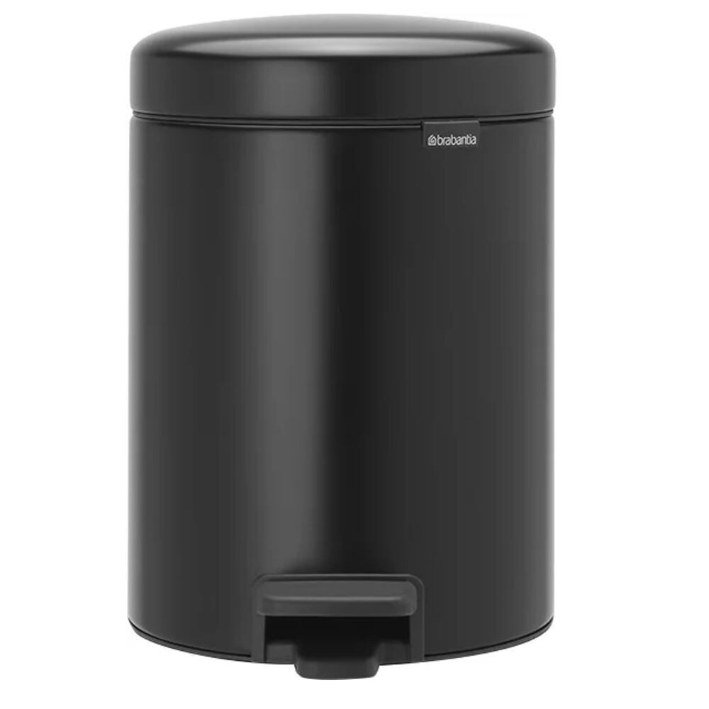Изображение товара Ведро для мусора Brabantia NewIcon 5л с крышкой педаль черный матовый метал лам