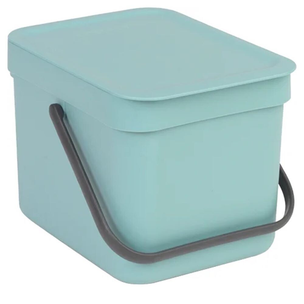 Изображение товара Ведро для мусора Brabantia Sort & Go с крышкой 6 л мятное