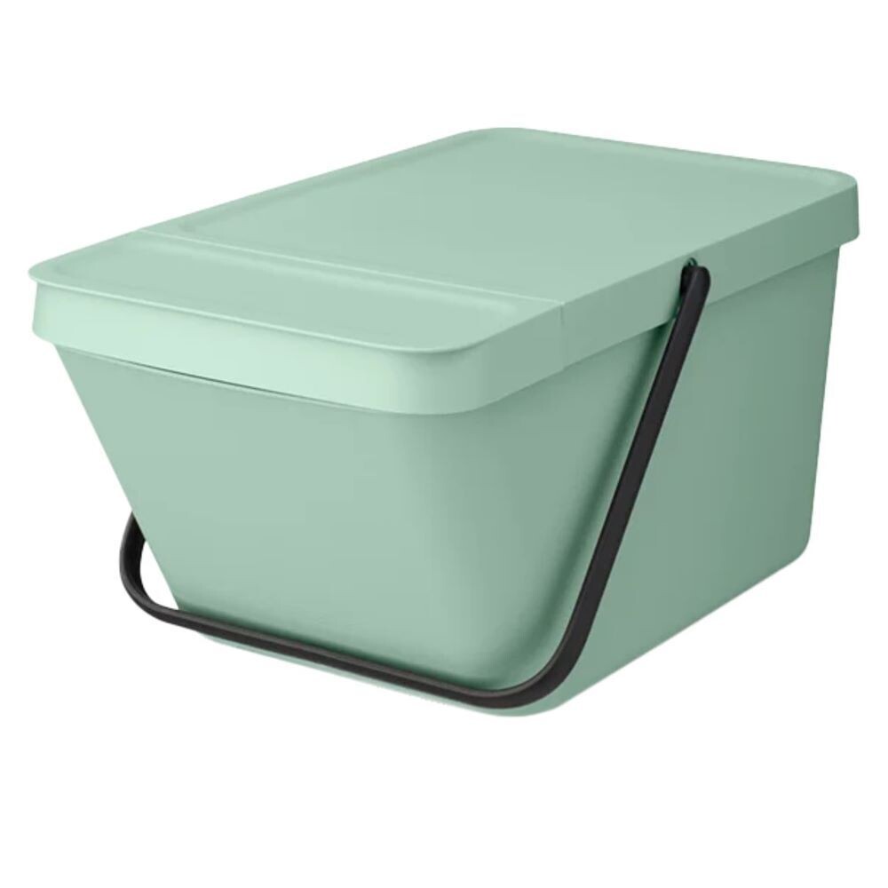 

Ведро для мусора Brabantia Sort & Go с крышкой 20 л пластик мятно-голубое модульное, Голубой