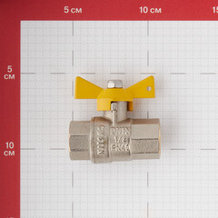 Кран шаровой газовый Valtec 1/2 ВР(г) х 1/2 ВР(г) бабочка (VT.277.N.04) - фото 3
