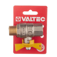Кран шаровой газовый Valtec 1/2 ВР(г) х 1/2 НР(ш) бабочка (VT.278.N.04) - фото 2