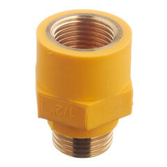 Муфта диэлектрическая прямая 1/2 ВР(г) х 1/2 НР(ш) - фото 2