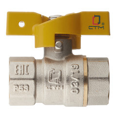 Кран шаровой газовый СТМ 1/2 ВР(г) х 1/2 ВР(г) бабочка - фото 5