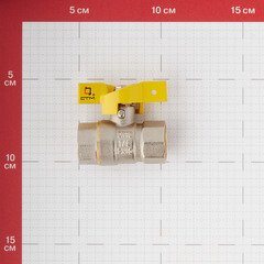 Кран шаровой газовый СТМ 1/2 ВР(г) х 1/2 ВР(г) бабочка - фото 3
