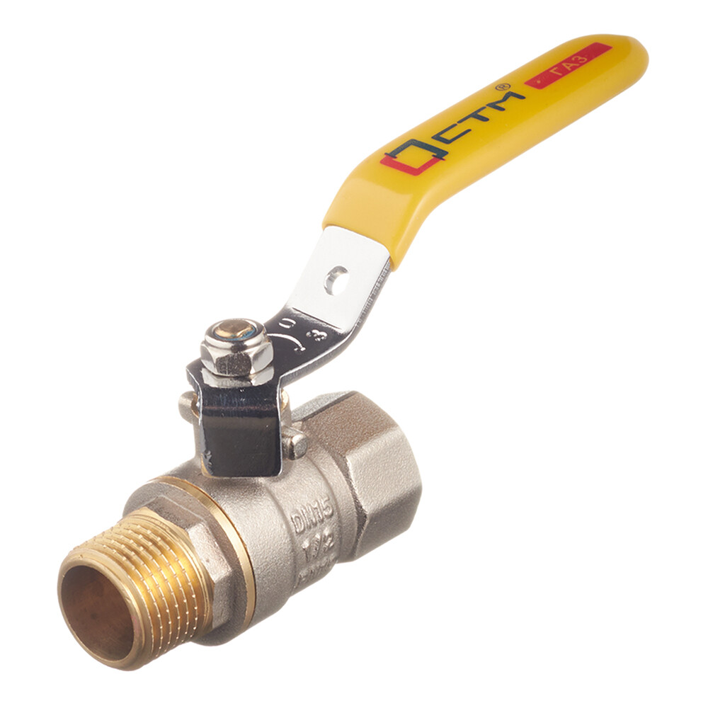 Изображение товара Кран шаровой газовый СТМ 1/2 ВР(г) х 1/2 НР(ш) ручка