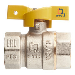 Кран шаровой газовый СТМ 3/4 ВР(г) х 3/4 ВР(г) бабочка - фото 5