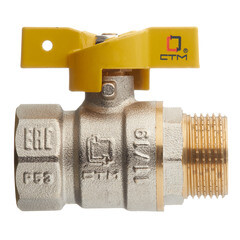 Кран шаровой газовый СТМ 3/4 ВР(г) х 3/4 НР(ш) бабочка - фото 5