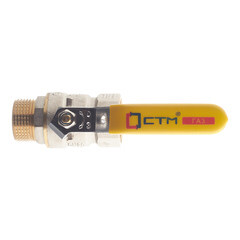 Кран шаровой газовый СТМ 3/4 ВР(г) х 3/4 НР(ш) ручка - фото 5