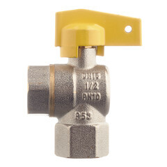 Кран шаровой газовый 1/2 ВР(г) х 1/2 ВР(г) бабочка угловой - фото 6