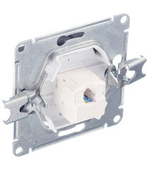 Розетка компьютерная Systeme Electric Glossa встраиваемая антрацит RJ45 (GSL000781К) - фото 5