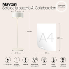 Лампа настольная светодиодная сенсорная 2200-4000К 3 Вт Maytoni AI Collaboration (MOD229TL-L3W3K2) - фото 2