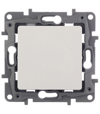 Выключатель Legrand Etika одноклавишный встраиваемый белый (672201)