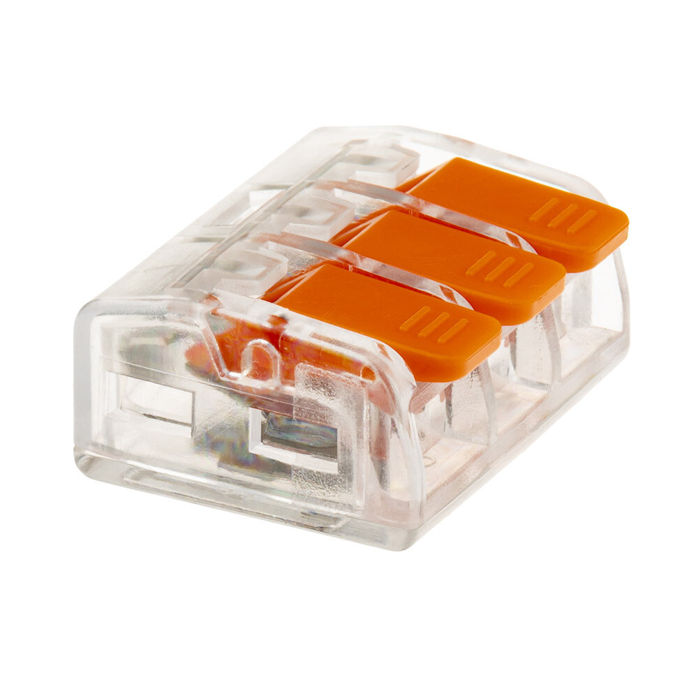 Изображение товара Клемма на 3 провода Duwi СМК 223-413 0,5-4 мм² пружинной тип без пасты