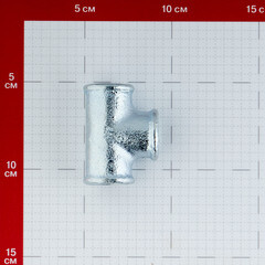 Тройник Gebo Platinum (130-4V) 1/2 ВР(г) х 1/2 ВР(г) х 1/2 ВР(г) чугунный оцинкованный - фото 2