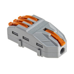 Изображение товара Клемма на 4 провода Duwi 4 кв.мм разветвительная с рычажками без пасты (4 шт.) (26665 9)