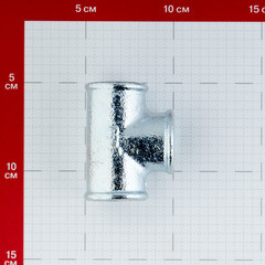 Тройник Gebo Platinum (130-5V) 3/4 ВР(г) х 3/4 ВР(г) х 3/4 ВР(г) чугунный оцинкованный - фото 3