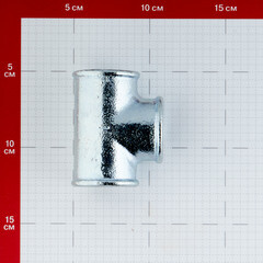 Тройник Gebo Platinum (130-6V) 1 ВР(г) х 1 ВР(г) х 1 ВР(г) чугунный оцинкованный - фото 4