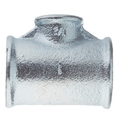 Тройник переходный Gebo Platinum (130-25V) 1 ВР(г) х 1/2 ВР(г) х 1 ВР(г) чугунный оцинкованный - фото 1