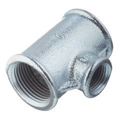 Тройник переходный Gebo Platinum (130-25V) 1 ВР(г) х 1/2 ВР(г) х 1 ВР(г) чугунный оцинкованный - фото 4