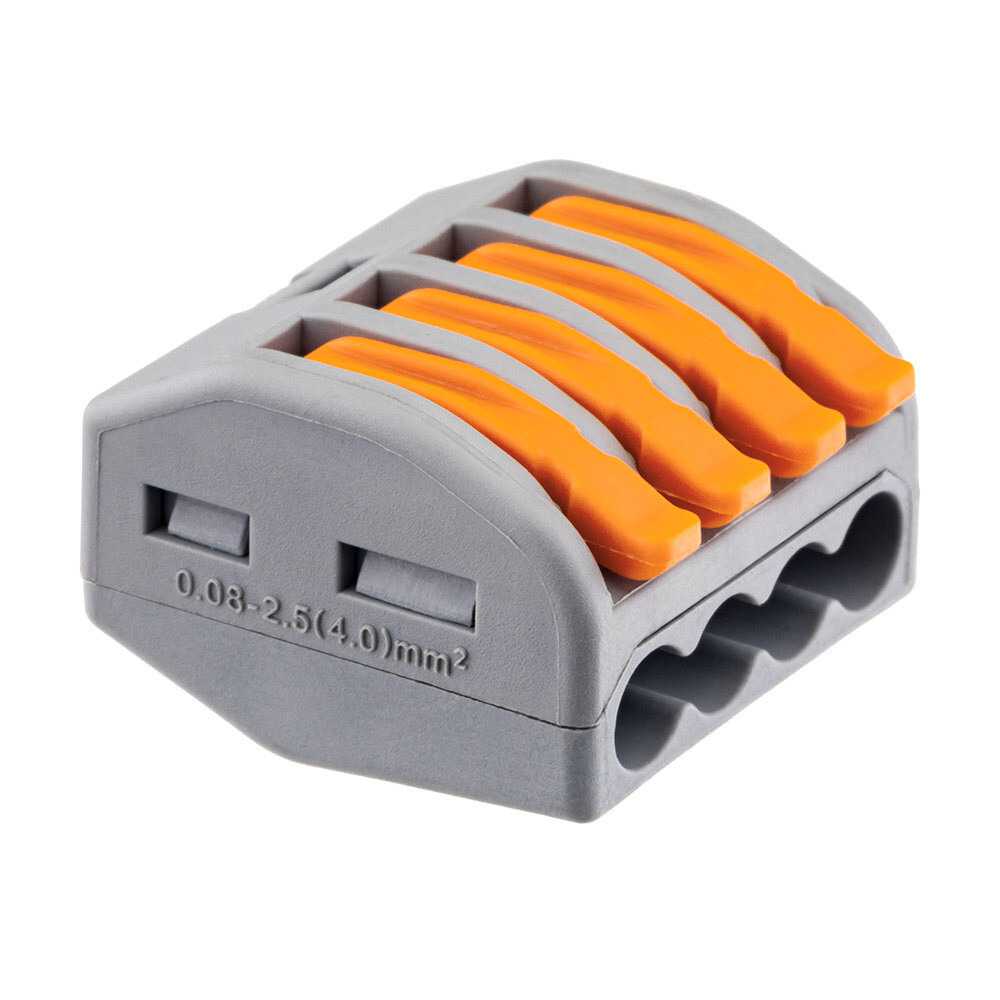 Изображение товара Клемма Duwi СМК 222-414 для 4 проводов с рычажками